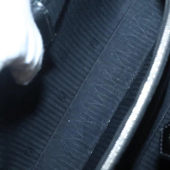 FENDI To joule Hand Bag Patent leather 2way Black Auth 141766 - Picture 13 of 16